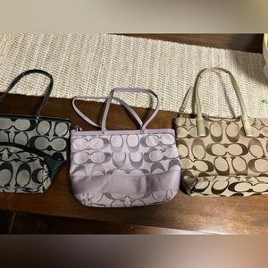 3 Coach Purses $25 each or $50 all